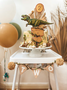 Big Dino Cake Topper Set- (excludes Dinosaur)