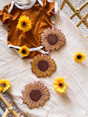 3 Tier Terracotta Sunflowers
