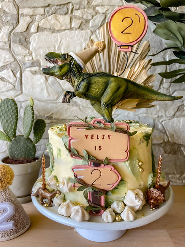 Big Dino Cake Topper Set- (excludes Dinosaur)