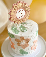 Load image into Gallery viewer, Personalised Sunflower Cake Topper