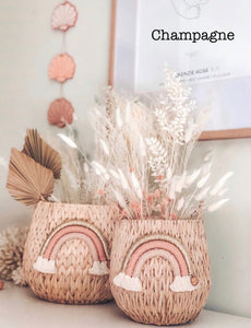 Small Round Rainbow Basket