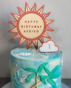 Sun Cake Topper (prices start from $49.95)