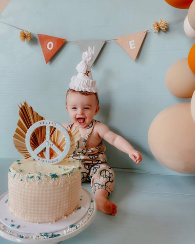 Personalised Peace Sign Cake Topper