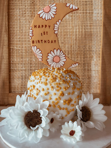 Personalised Daisy Moon Cake Topper